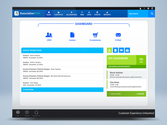 screenshot of Association DNA
